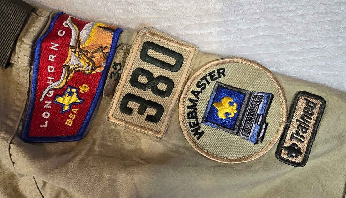 Boy Scouts of America BSA Eagle Scout Uniform Shirt Adult Small Patches Troop 38