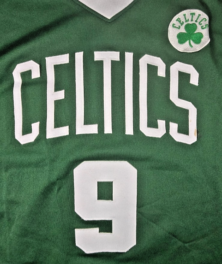 Boston Celtics Rajon Rondo #9 NBA Basketball Jersey Green Mens Size X