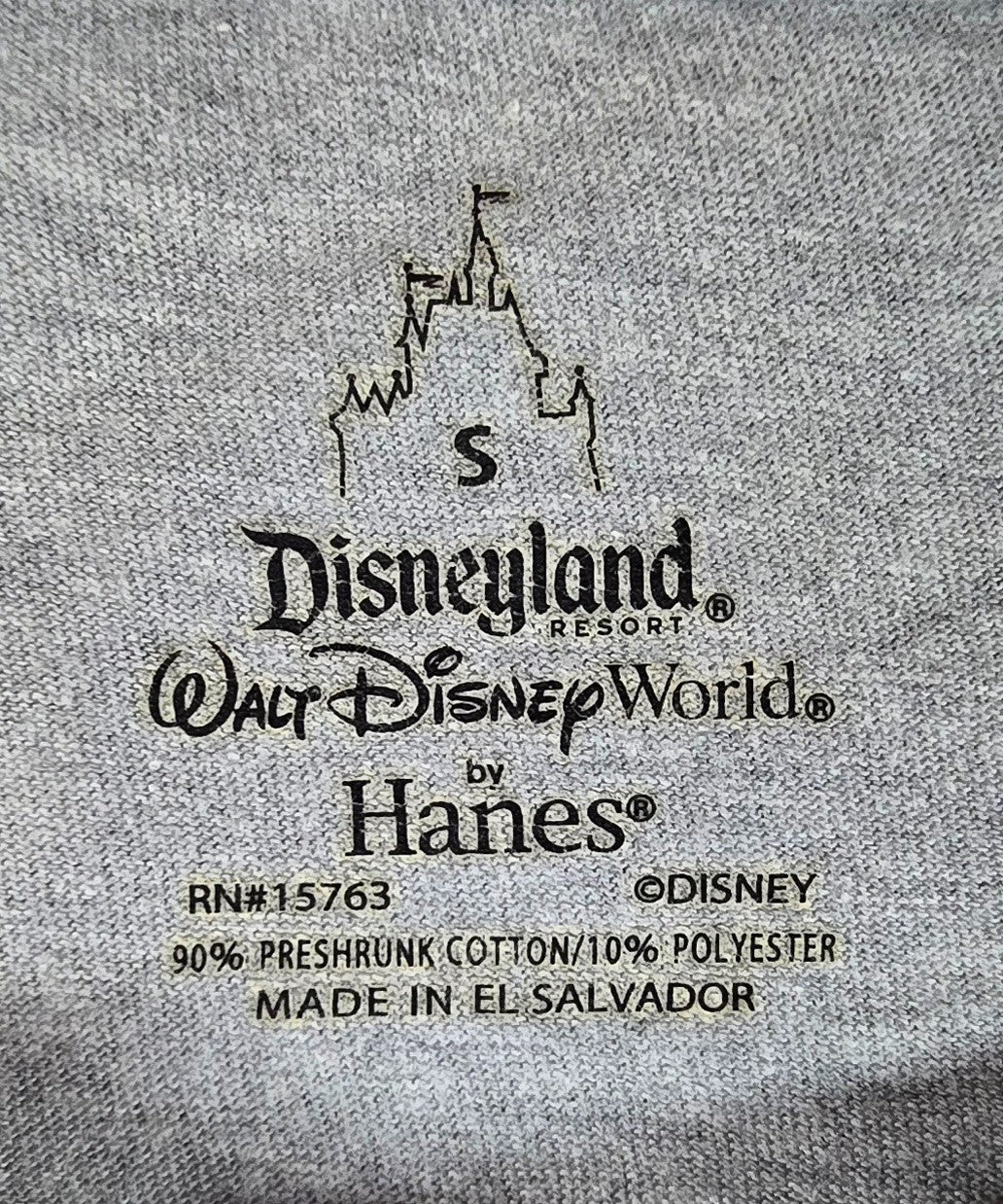 Disney Parks Mickey Mouse Sorcerer T Shirt M Grey Long Sleeve Walt Disney World