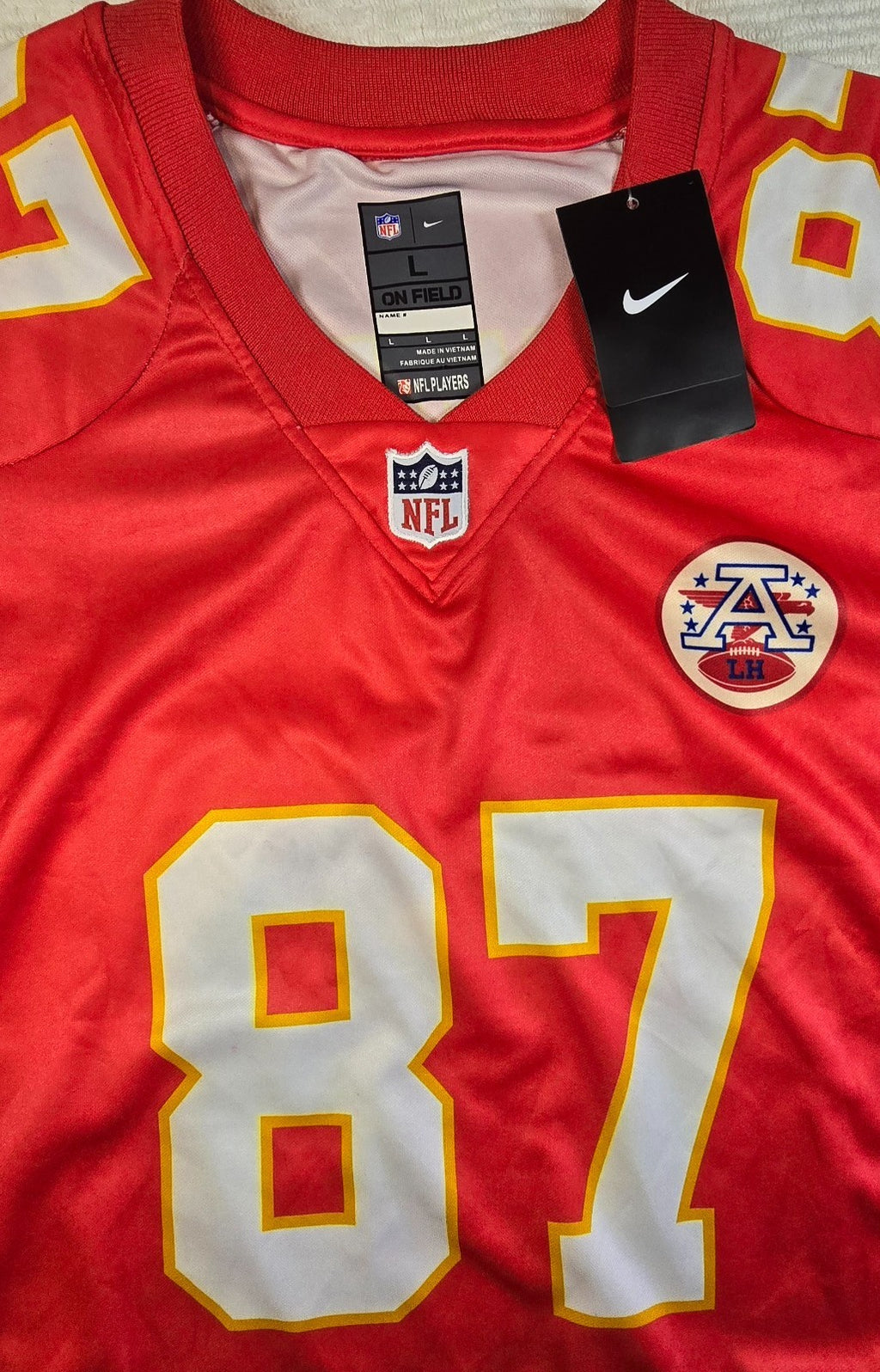 Kansas City Chiefs Swift #87 Nike NFL Jersey Mens Large L New With Tags