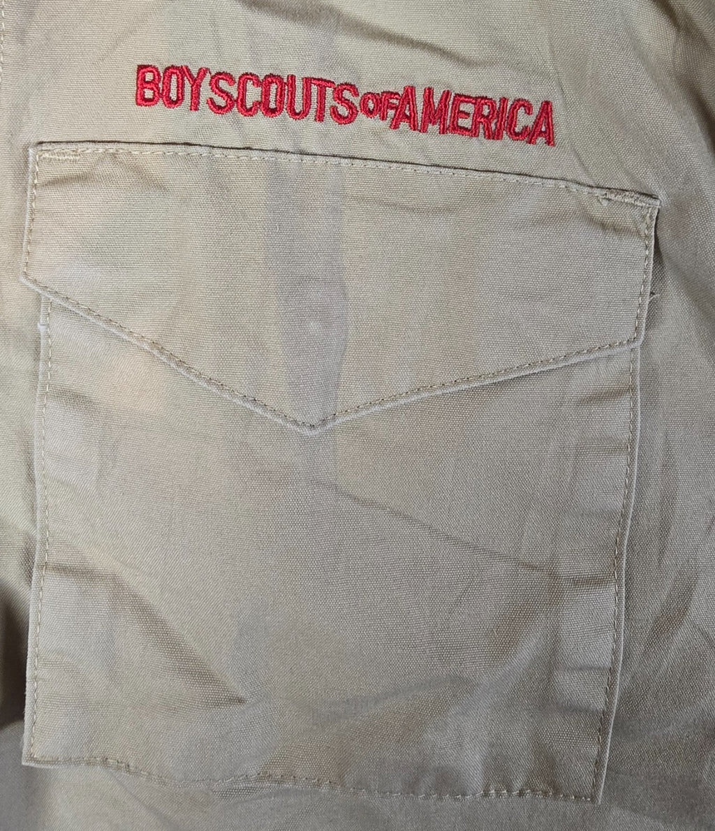 Boy Scouts of America BSA Eagle Scout Uniform Shirt Adult Small Patches Troop 38