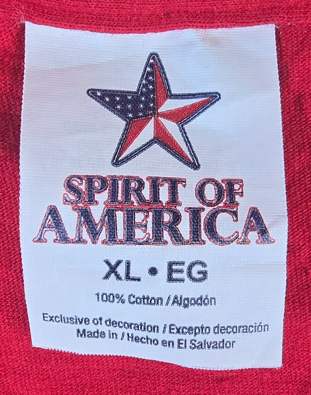 USA American Tradition T Shirt XL Red Spirit Of America Pickup Truck Eagle Tee