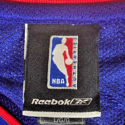 Detroit Pistons Tayshaun Prince #22 Jersey Large Reebok NBA Basketball Blue Red