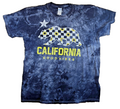 California Good Vibes T Shirt Large L Gildan Tie Dye Bear Sunflower Graphic