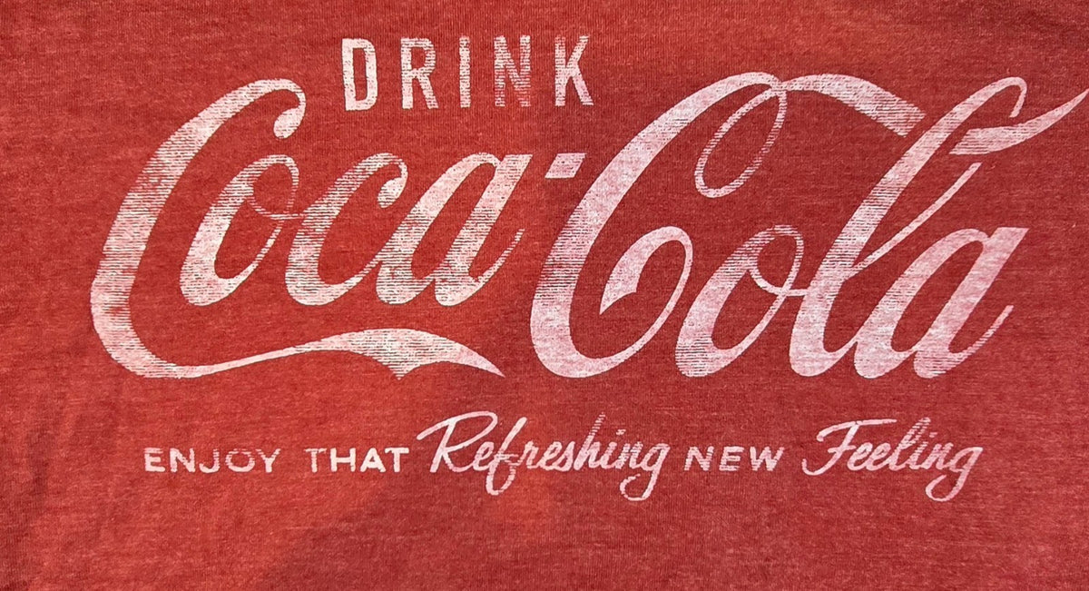 Coca Cola T Shirt Red Retro Logo Graphic Tee Coke Vintage Style New Tags Size Me