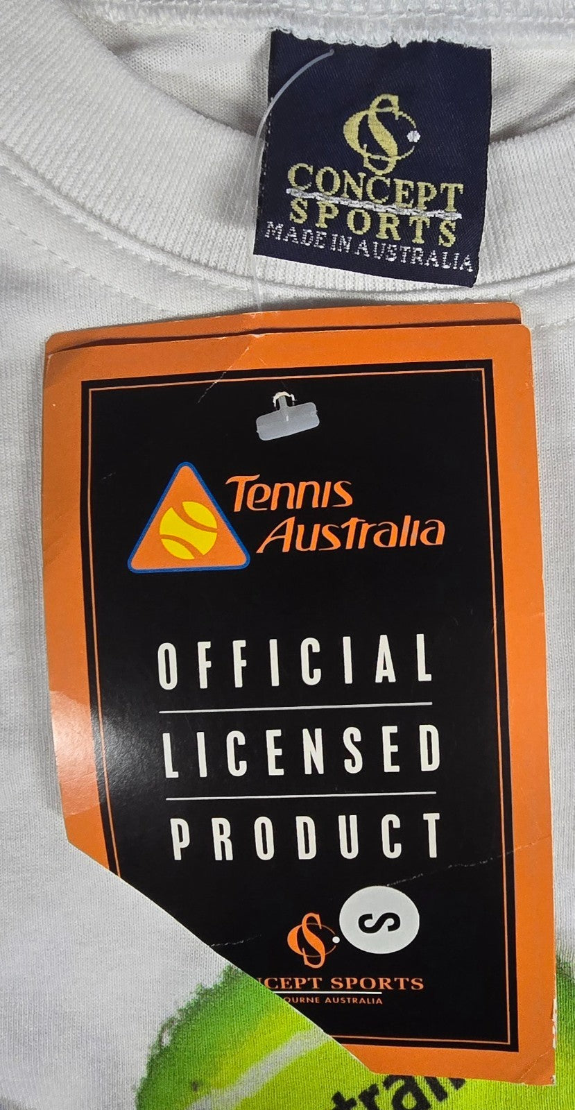Vintage 2000 Davis Cup Australia Germany Tennis T Shirt S Adelaide NWT Y2K