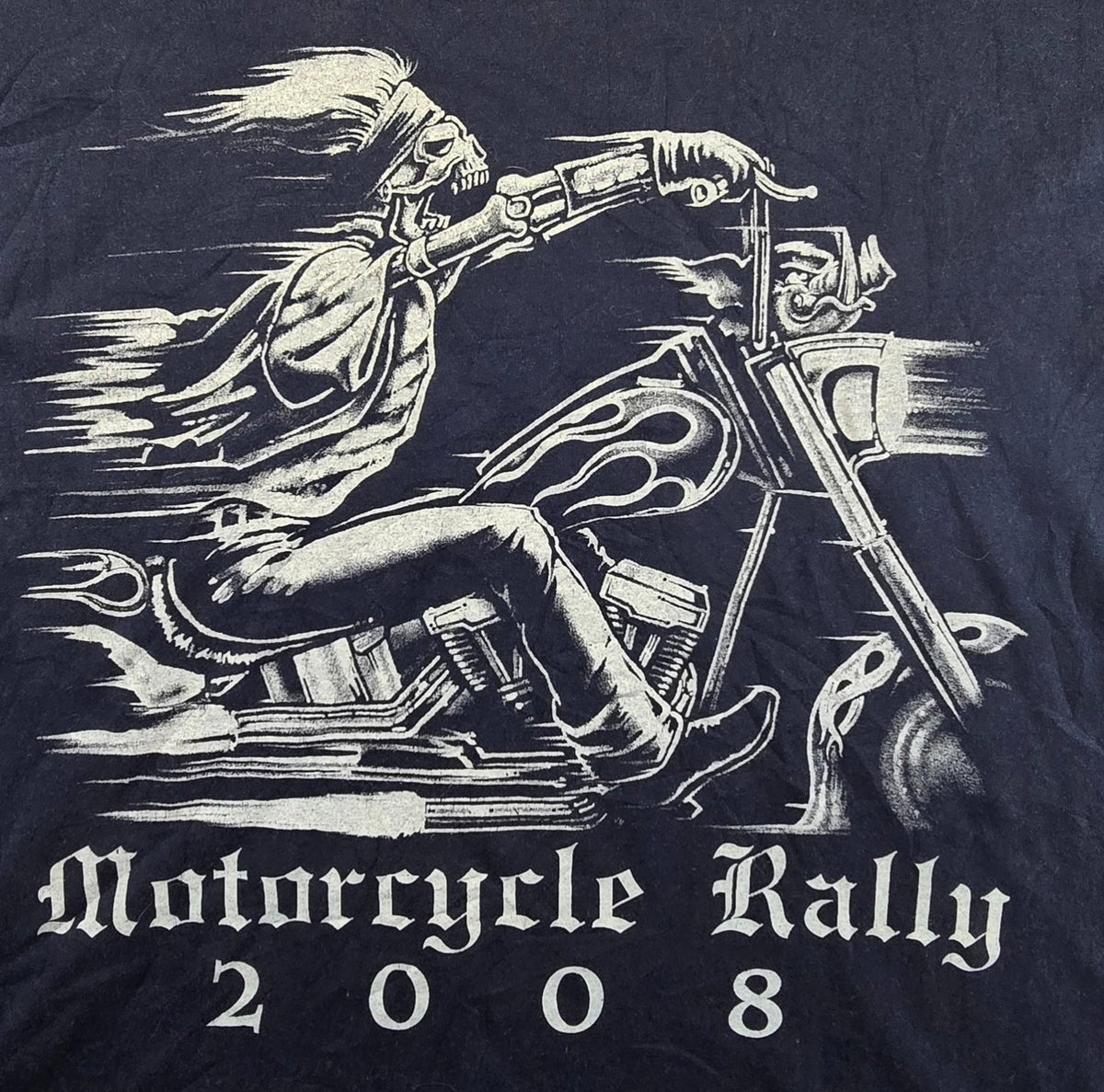 Sturgis Motorcycle Rally 2008 T Shirt Large L Black Gildan Biker Rally Week Tee