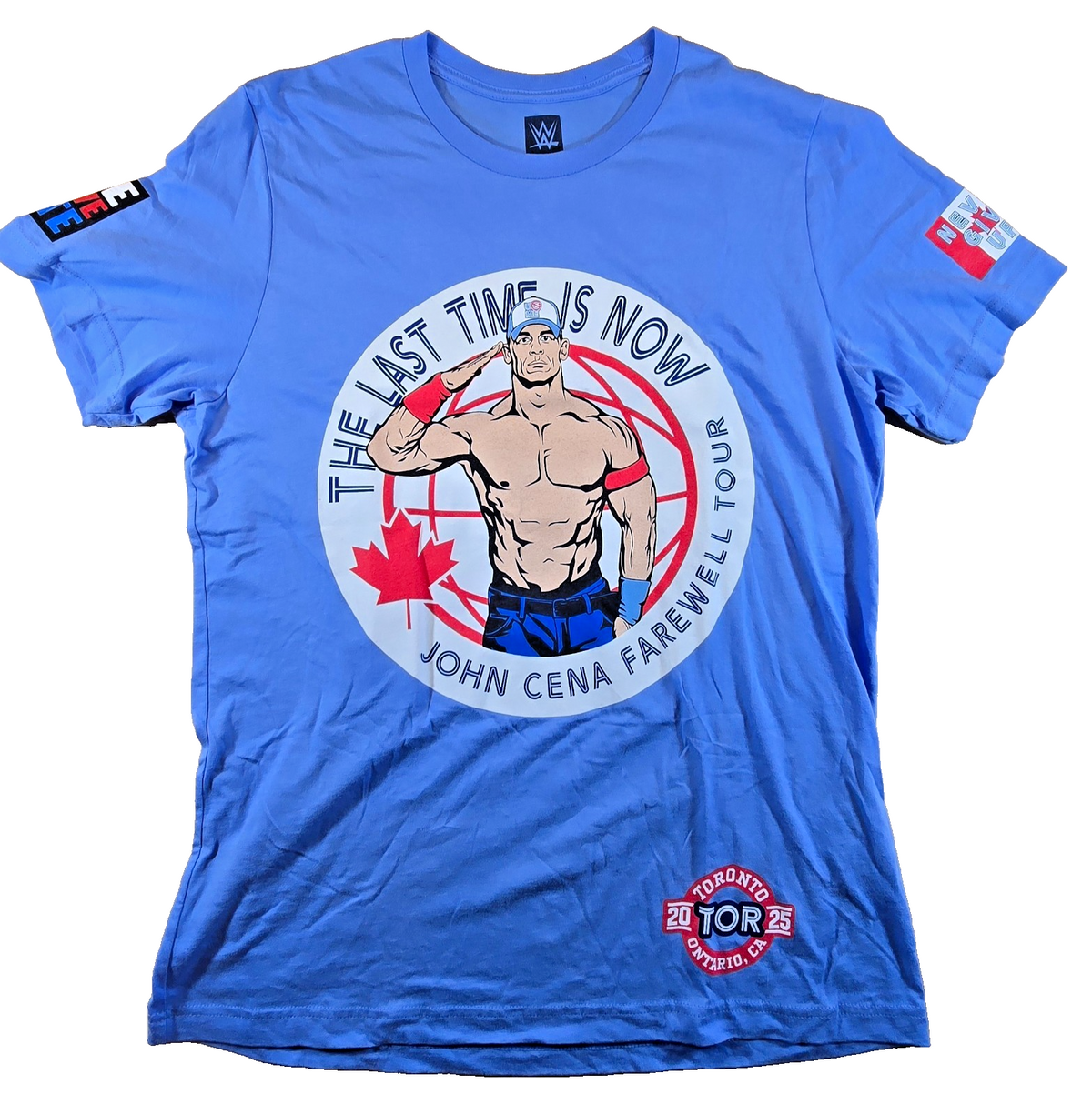 WWE John Cena Farewell Tour 2025 Toronto T Shirt Large L Authentic Wrestling