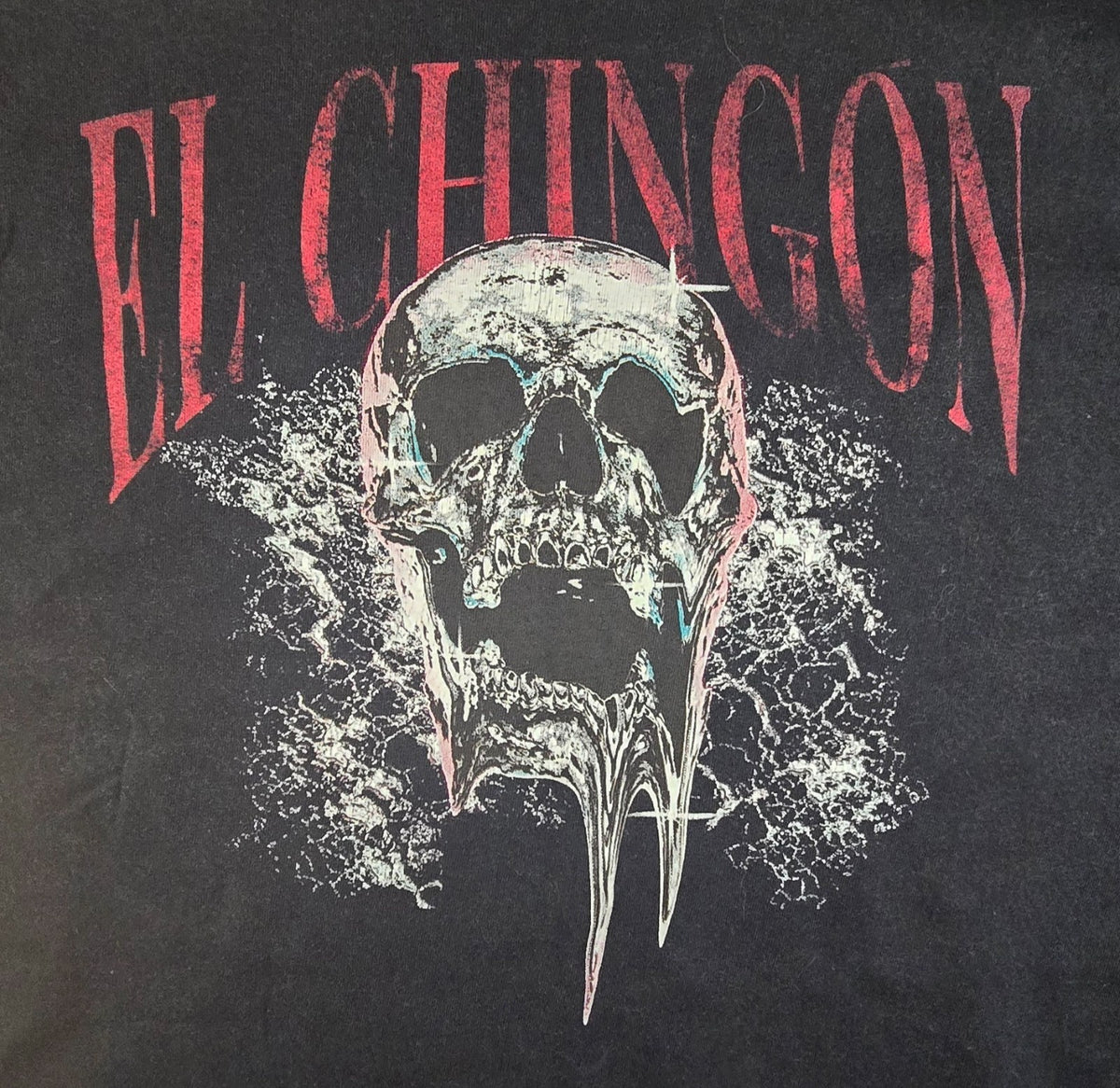El Chingon Skull T Shirt Tree Hugger Men Medium Black Graphic Biker Rock Tee