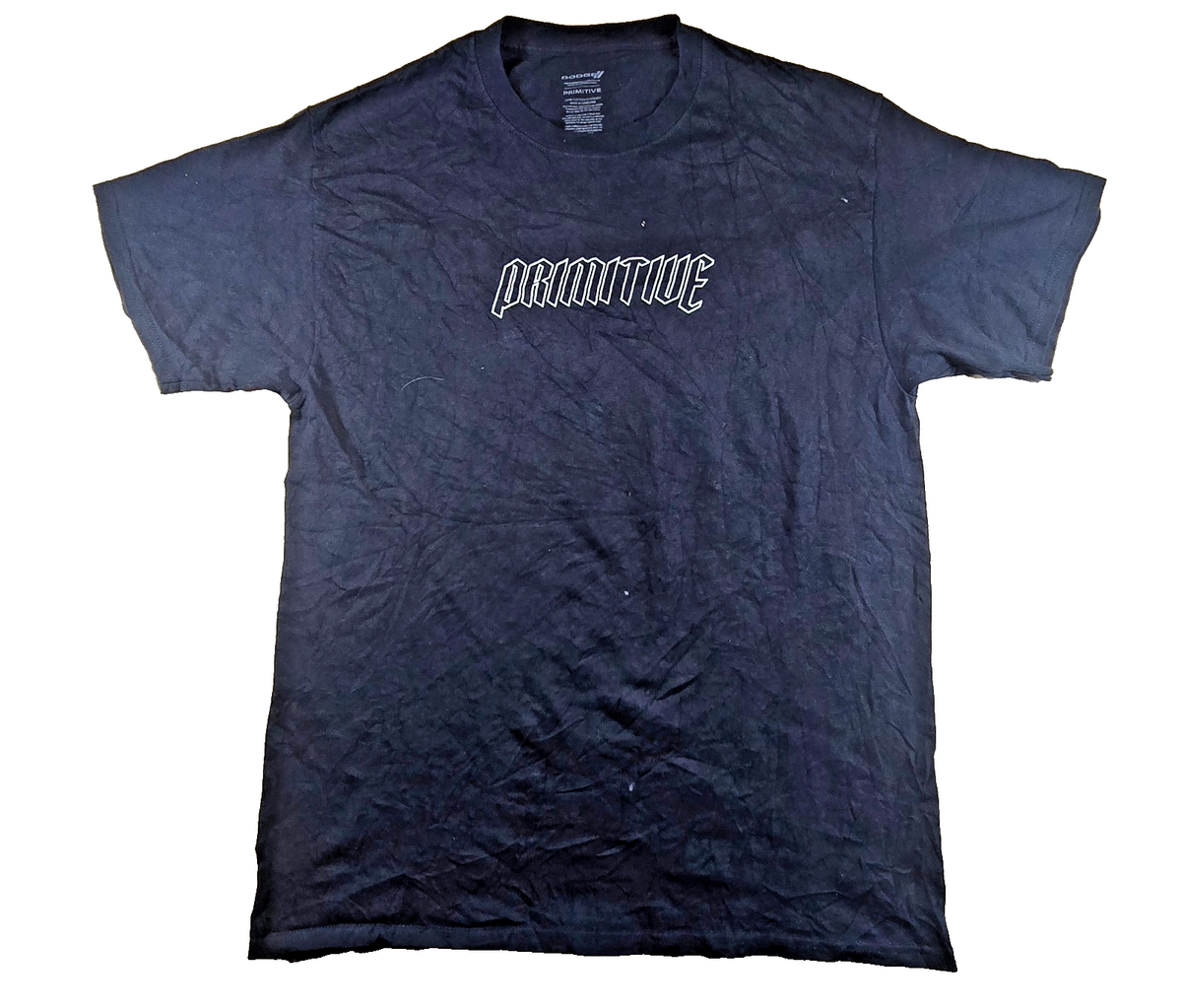 Primitive x Dodge T Shirt Large L Black 100% Cotton Skate Streetwear Logo Tee
