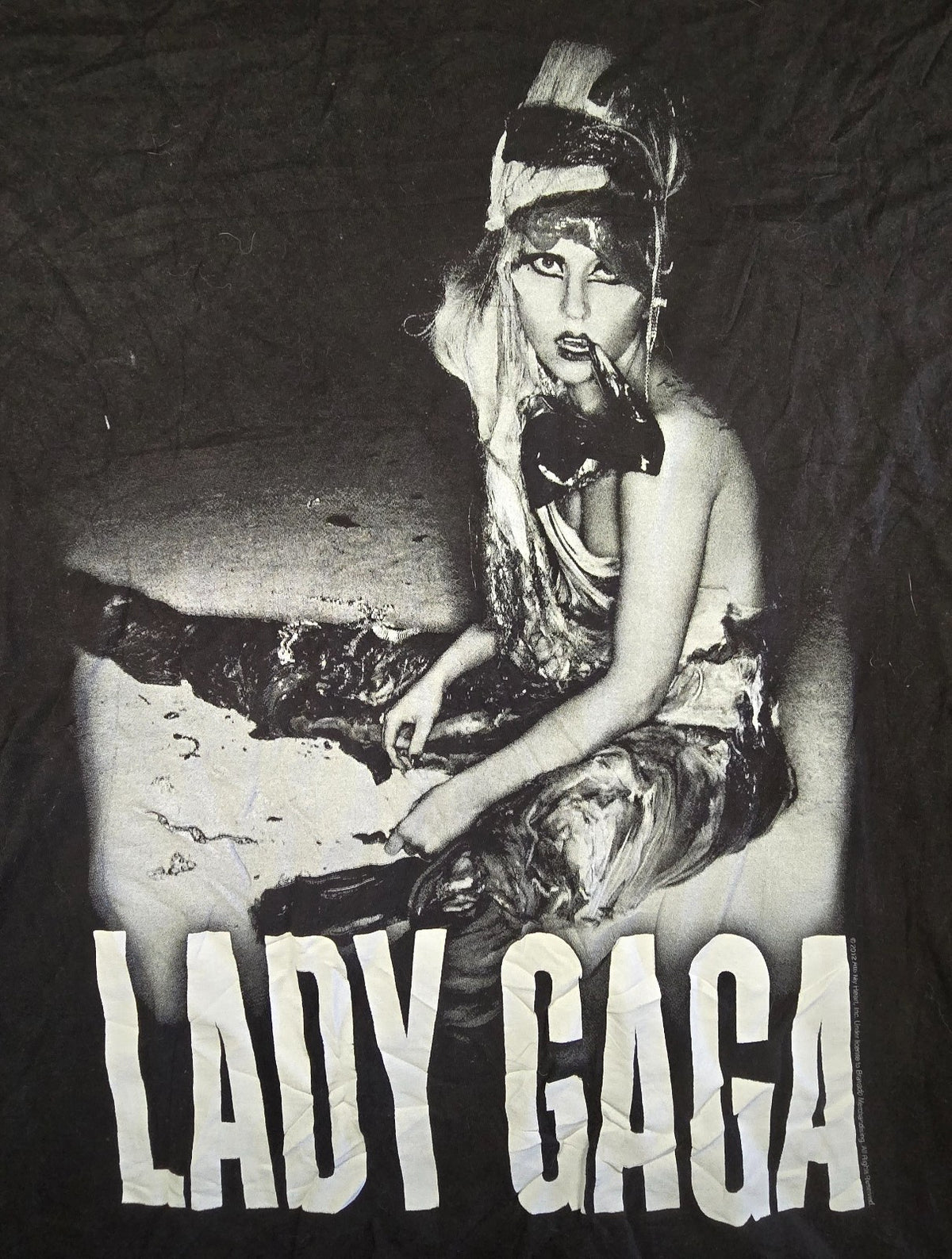 Lady Gaga Born This Way Ball 2013 Tour T Shirt Black Concert Music Tee Aprox.SM