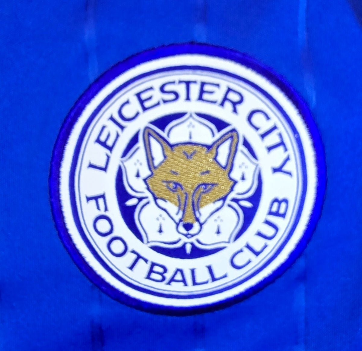 Leicester City FC Adidas Jersey XS Blue Gold Premier League Football Shirt